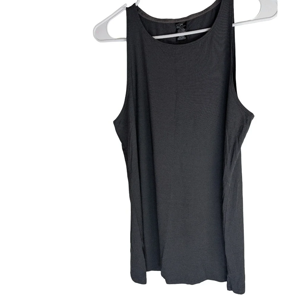 Calvin Klein Sleep Tank Top Mens Large Gray Modal Blend Stretch Loungewear AA